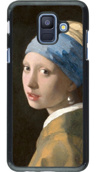 Samsung Galaxy A6 Case Hülle - Kunstbild - Das Mädchen mit dem Perlenohrring - Jan Vermeer