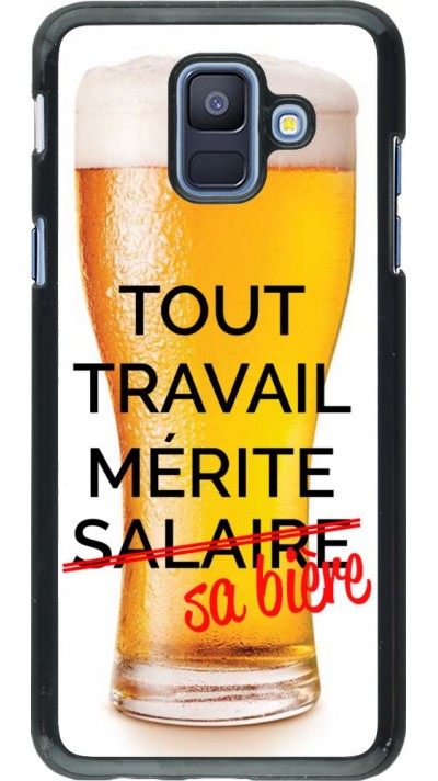 Coque Samsung Galaxy A6 - Tout travail mérite sa bière