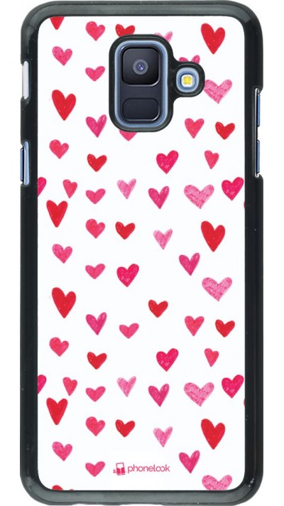 Coque Samsung Galaxy A6 - Valentine 2022 Many pink hearts