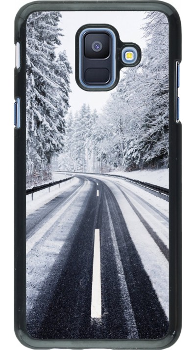 Coque Samsung Galaxy A6 - Winter 22 Snowy Road
