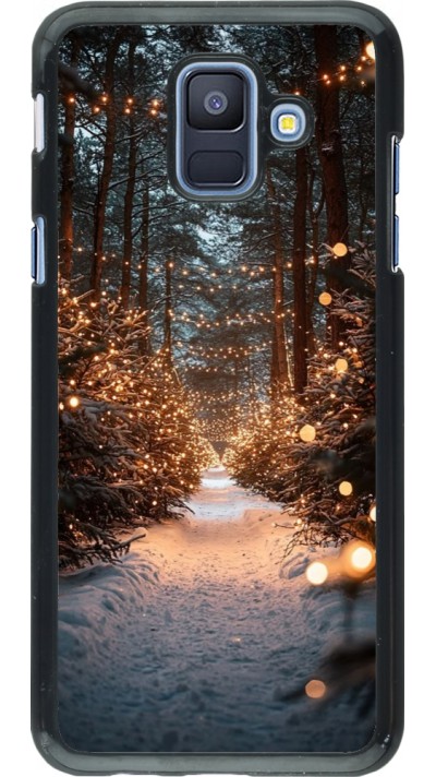 Coque Samsung Galaxy A6 - Winter 25 Winter snowy road