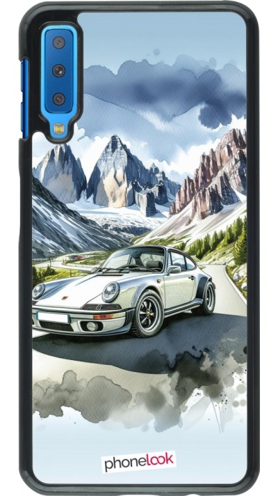 Coque Samsung Galaxy A7 - Porsche 911 Mountain Watercolor