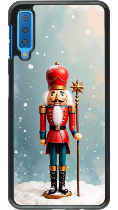 Samsung Galaxy A7 Case Hülle - Christmas 25 Nutcracker Snow