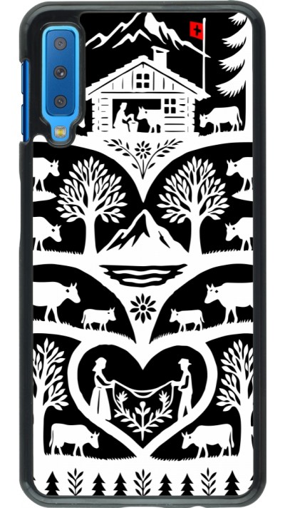 Coque Samsung Galaxy A7 - Poya Suisse 2 noir