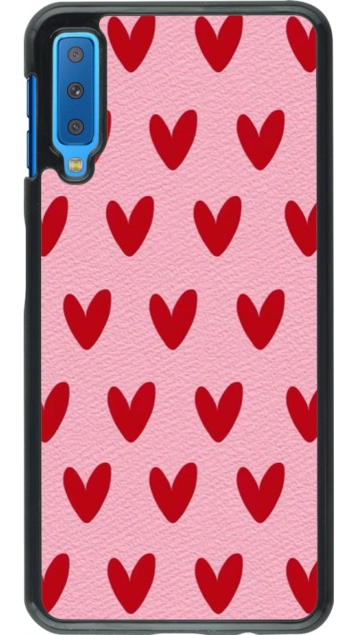 Samsung Galaxy A7 Case Hülle - Saint Valentines Day 26 Pattern heart
