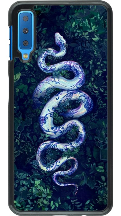 Coque Samsung Galaxy A7 - Serpent Blue Anaconda