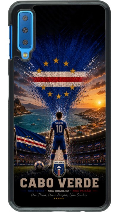 Coque Samsung Galaxy A7 - Football Cap-Vert splash 2026