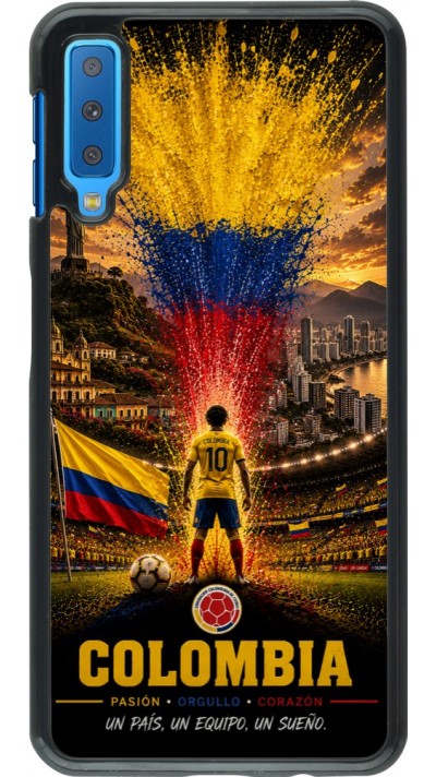 Coque Samsung Galaxy A7 - Football Colombie splash 2026