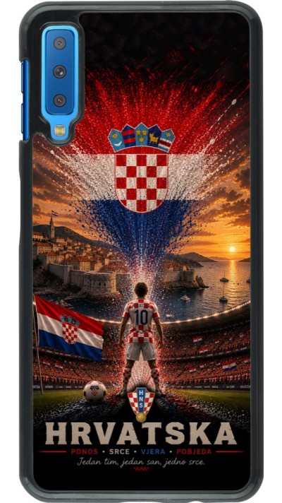 Coque Samsung Galaxy A7 - Football Croatie splash 2026