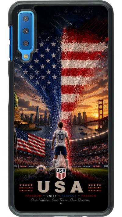 Coque Samsung Galaxy A7 - Football États-Unis splash 2026