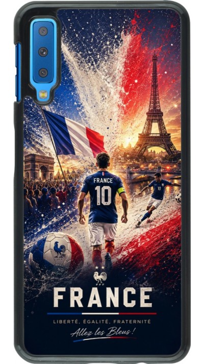 Coque Samsung Galaxy A7 - Football France splash 2026