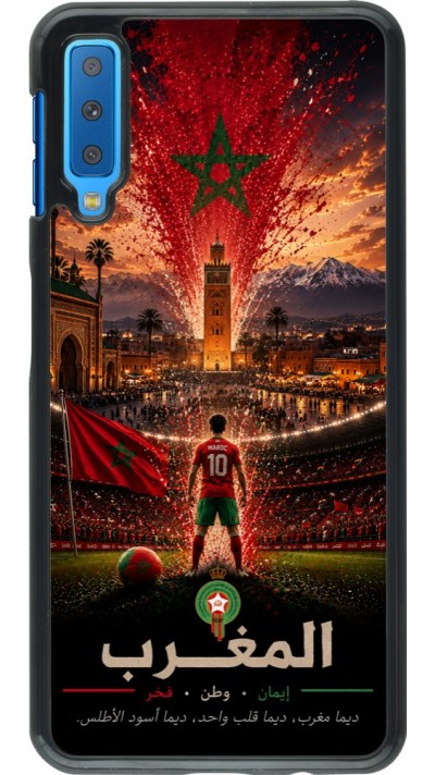 Coque Samsung Galaxy A7 - Football Maroc splash 2026