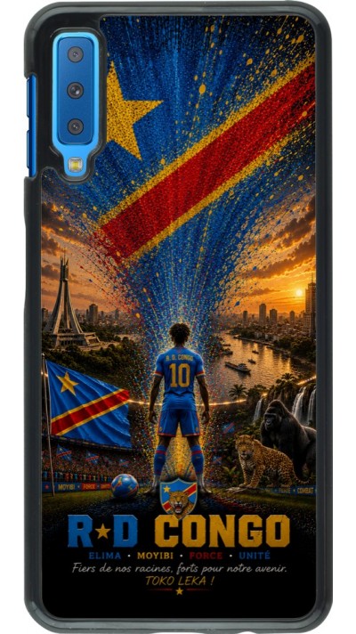 Coque Samsung Galaxy A7 - Football République démocratique du Congo splash 2026