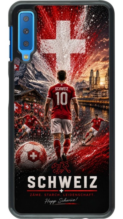 Coque Samsung Galaxy A7 - Football Schweiz splash 2026