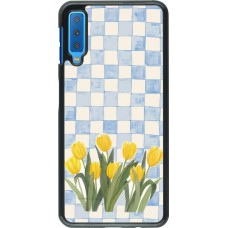 Coque Samsung Galaxy A7 - Blue vichy tulips Spring 2026