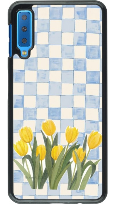 Samsung Galaxy A7 Case Hülle - Blue vichy tulips Spring 2026