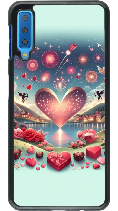 Samsung Galaxy A7 Case Hülle - Valentin 2025 Schick