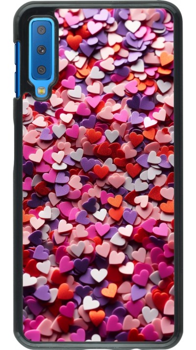 Samsung Galaxy A7 Case Hülle - Valentin 2025 Konfetti