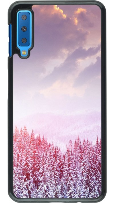 Coque Samsung Galaxy A7 - Winter 22 Pink Forest