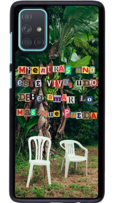 Samsung Galaxy A71 Case Hülle - Chairs DTMF