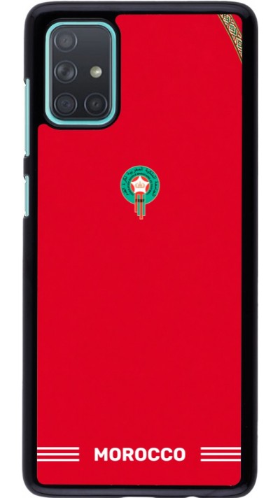 Coque Samsung Galaxy A71 - Maillot de football Maroc 2026 personnalisable