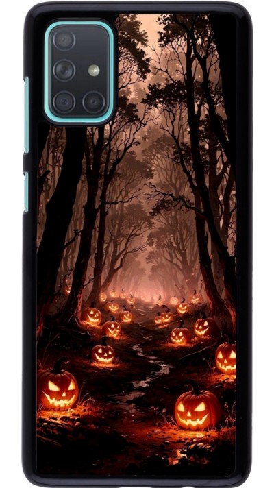 Coque Samsung Galaxy A71 - Halloween 2025 Road of Terrifying Pumpkins