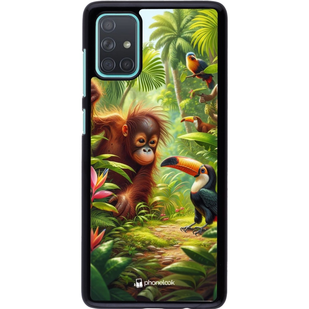 Samsung Galaxy A71 Case Hülle - Tropischer Dschungel Tayrona