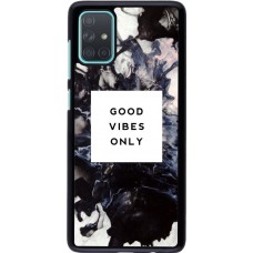 Coque Samsung Galaxy A71 - Marble Good Vibes Only