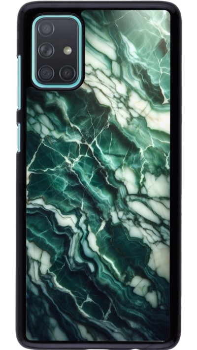 Samsung Galaxy A71 Case Hülle - Majestätischer grüner Marmor