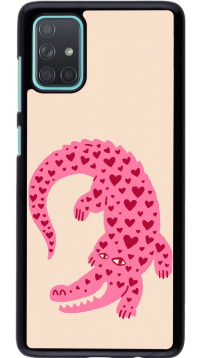 Coque Samsung Galaxy A71 - Pink crocodile 2026