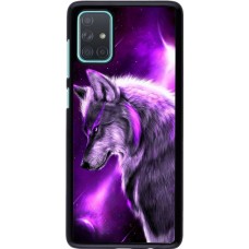 Coque Samsung Galaxy A71 - Purple Sky Wolf