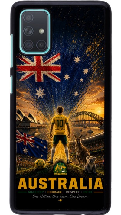Samsung Galaxy A71 Case Hülle - Fussball Australien splash 2026