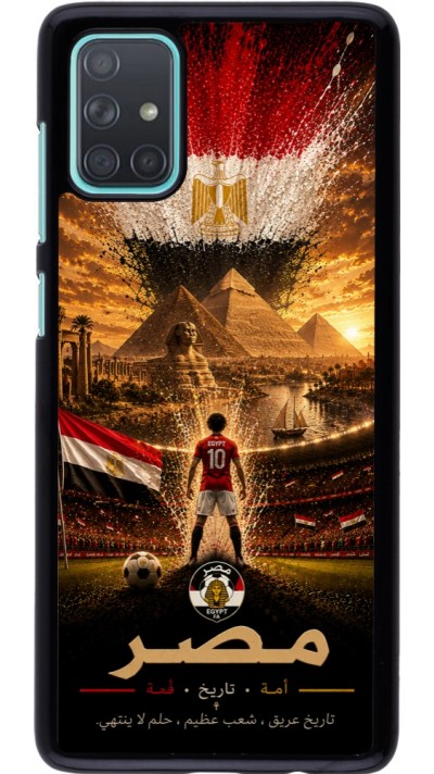 Samsung Galaxy A71 Case Hülle - Fussball Ägypten splash 2026