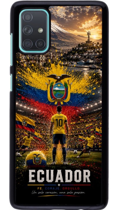Samsung Galaxy A71 Case Hülle - Fussball Ecuador splash 2026