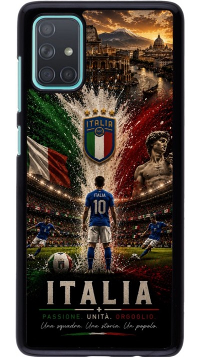 Samsung Galaxy A71 Case Hülle - Fussball Italien splash 2026