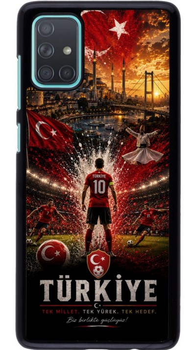 Samsung Galaxy A71 Case Hülle - Fussball Türkei splash 2026