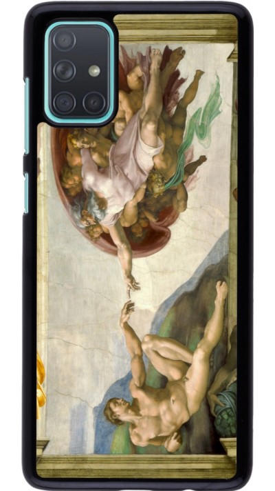 Coque Samsung Galaxy A71 - Tableau art - La Création d’Adam - Michel-Ange
