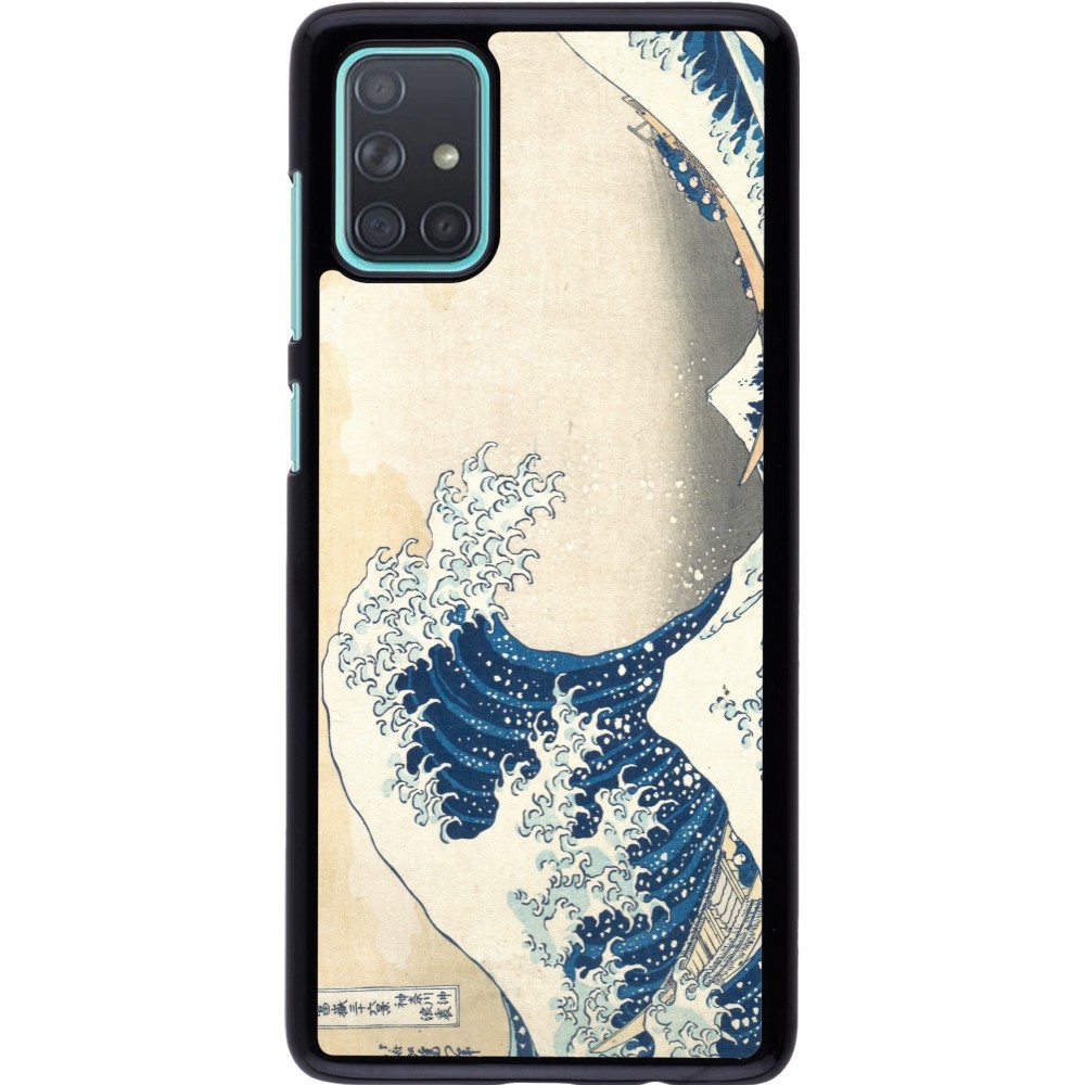 Coque Samsung Galaxy A71 - Tableau art - La Grande Vague de Kanagawa - Hokusai