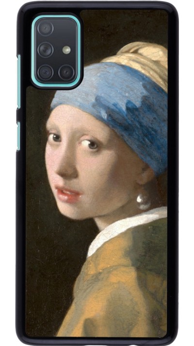 Coque Samsung Galaxy A71 - Tableau art - La Jeune fille à la perle - Johannes Vermeer