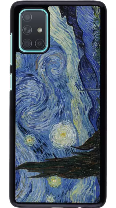 Coque Samsung Galaxy A71 - Tableau art - La Nuit étoilée - Van Gogh