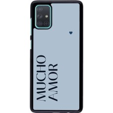 Coque Samsung Galaxy A71 - Valentine 2024 mucho amor azul