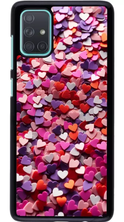 Coque Samsung Galaxy A71 - Valentine 2025 Confetti