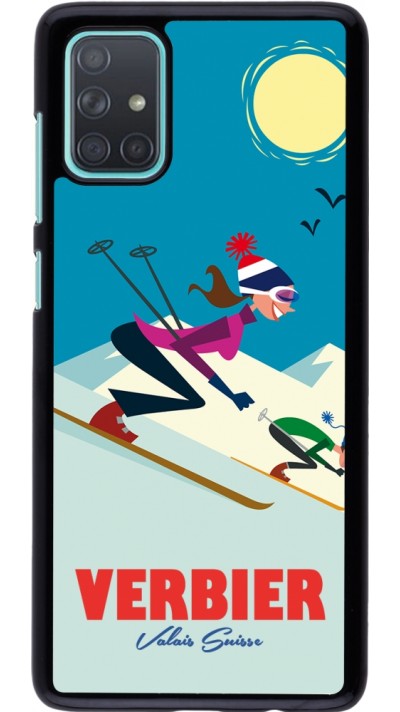 Coque Samsung Galaxy A71 - Verbier Ski Downhill