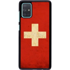 Coque Samsung Galaxy A71 - Vintage Flag SWISS