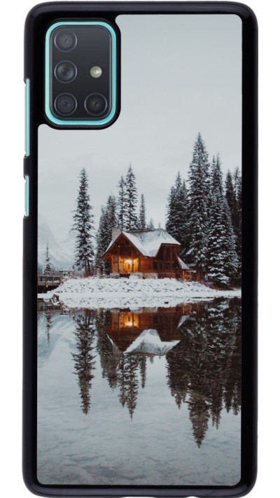 Coque Samsung Galaxy A71 - Winter 25 Winter house forest afternoon