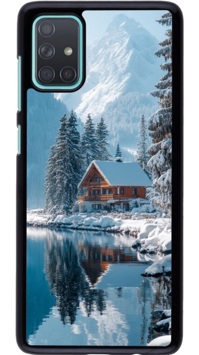 Coque Samsung Galaxy A71 - Winter 25 Winter house forest day
