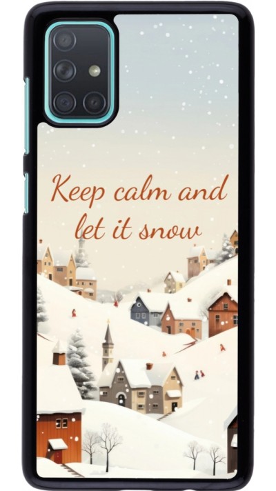 Coque Samsung Galaxy A71 - Winter 25 Winter Keep calm and let it snow