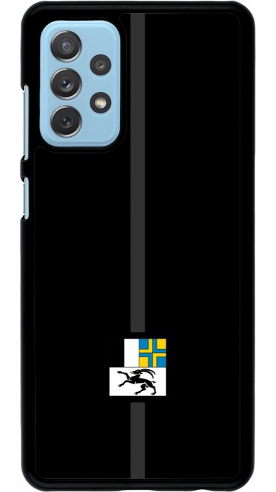 Samsung Galaxy A72 Case Hülle - Kanton GR schwarz