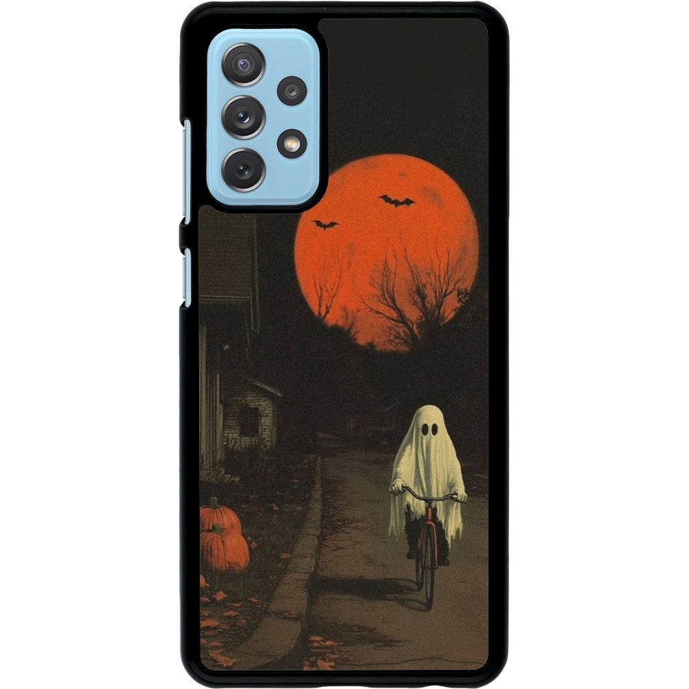 Coque Samsung Galaxy A72 - Halloween 2025 Ghost on a bicycle