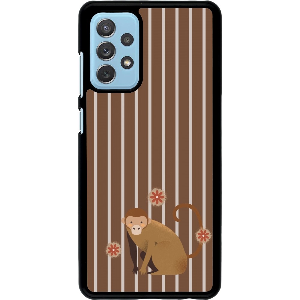Coque Samsung Galaxy A72 - Monkey with stripes